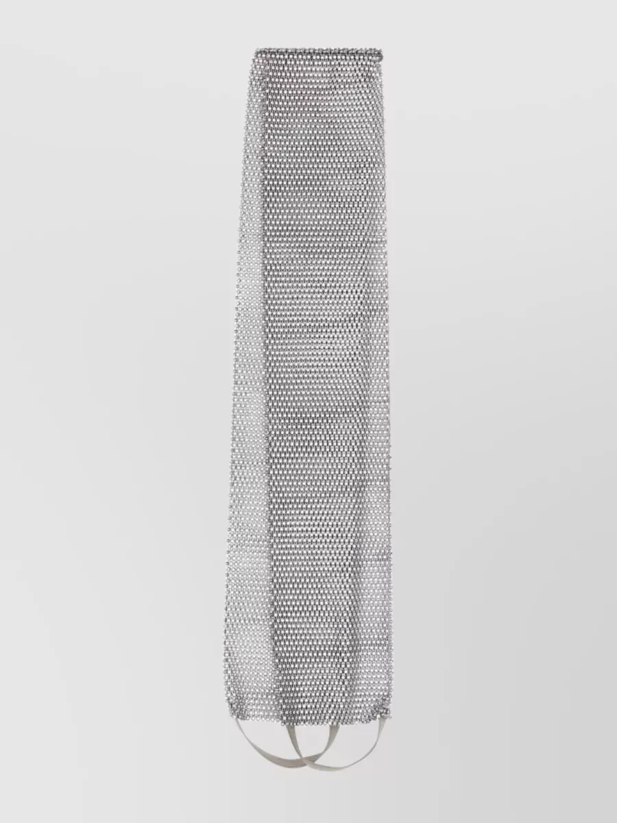 Shop Santa Brands Mesh Metal Rectangle Socks In Grey