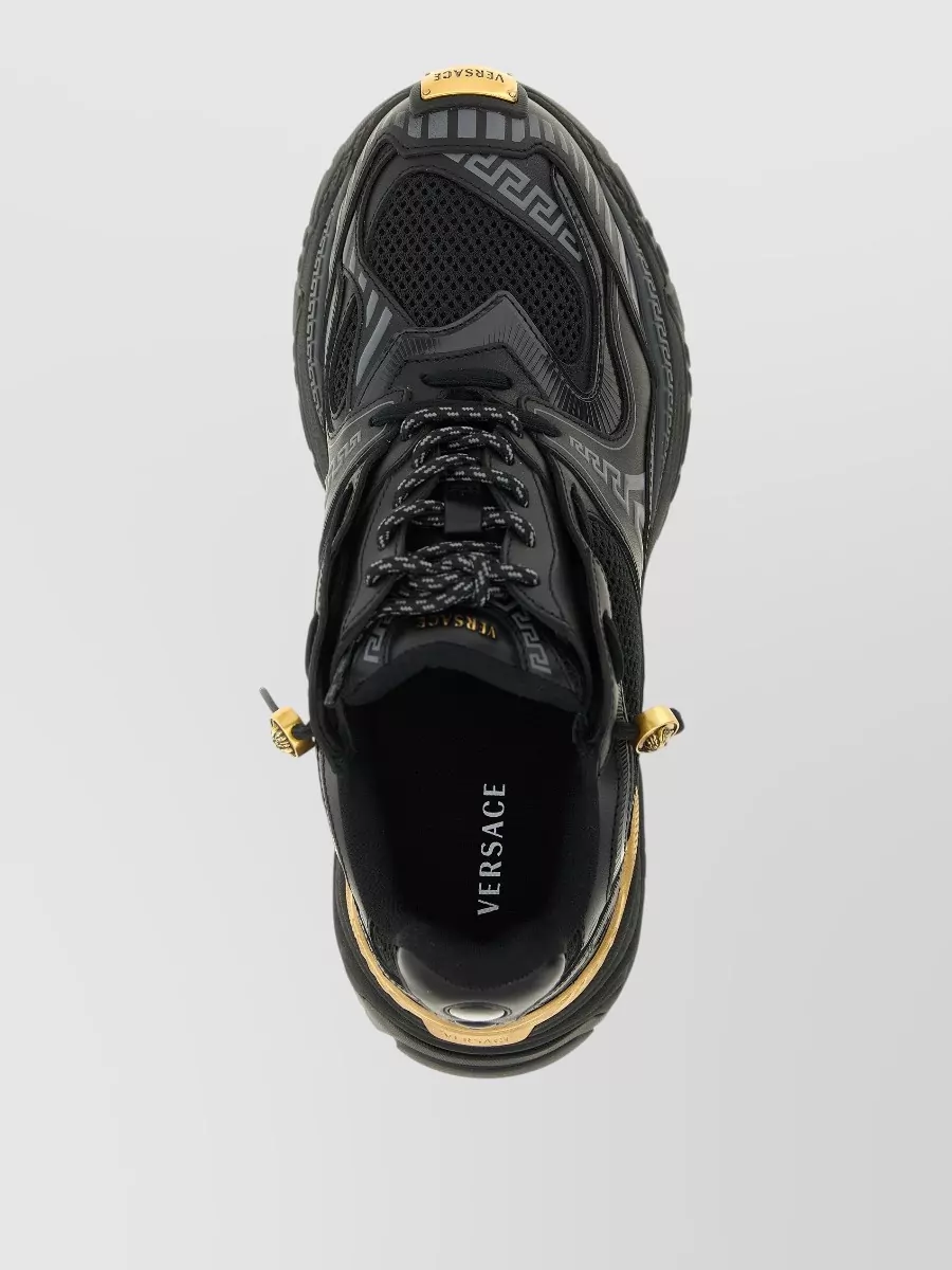 Versace Leather Low-Top Sneakers