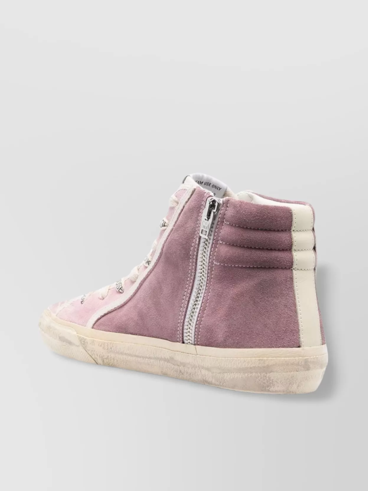 Golden Goose Signature Star Patch Leather Trim Sneakers