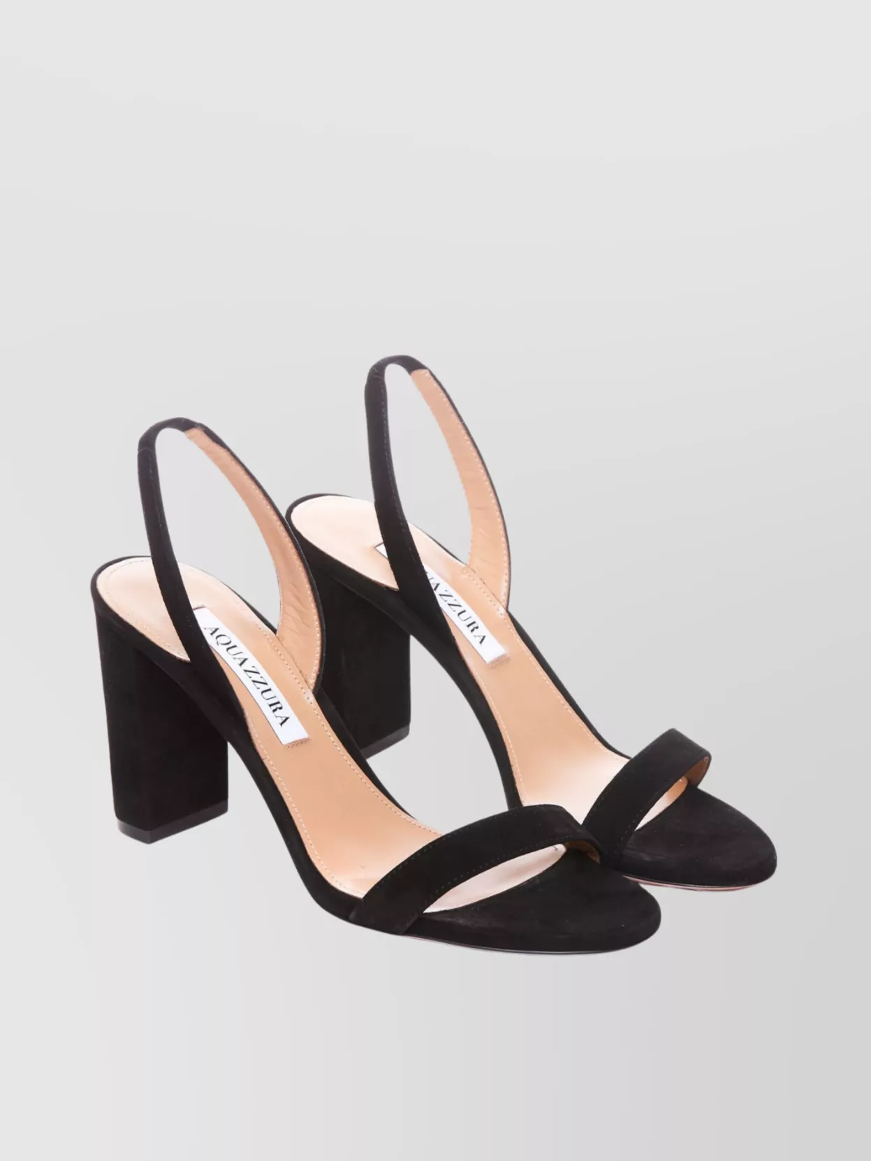 Aquazzura So Nude 85 Leather Slingback Sandals