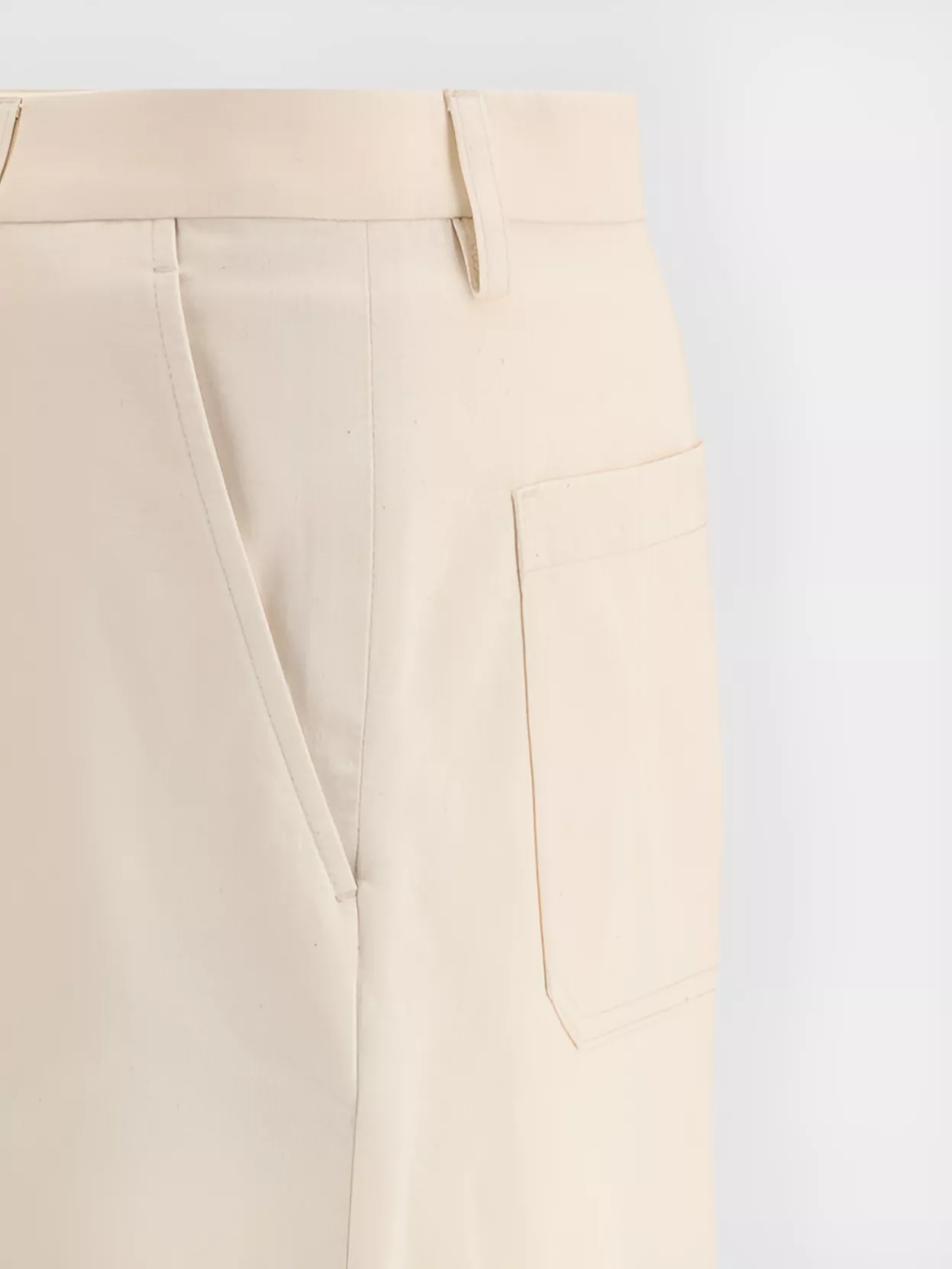 Valentino Wide Leg Cotton Trousers