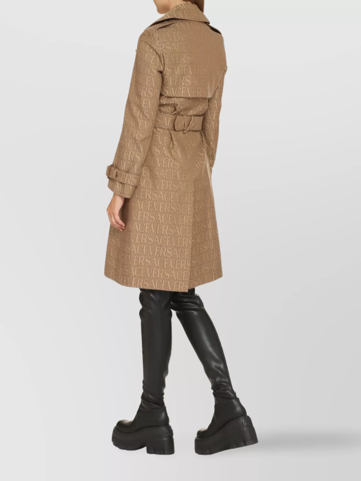 【送料&関税込】Versace Cotton Blend Trench Coat Versace - Cotton blend trench coat
