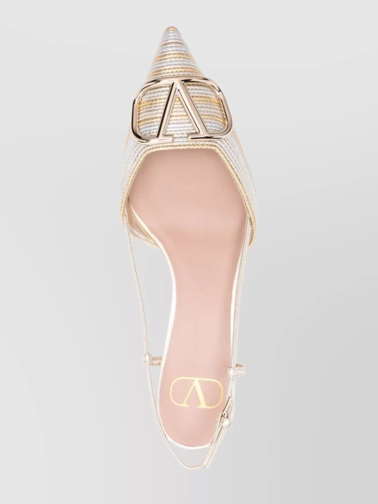 VALENTINO GARAVANI VLOGO SIGNATURE KITTEN HEEL PUMPS 