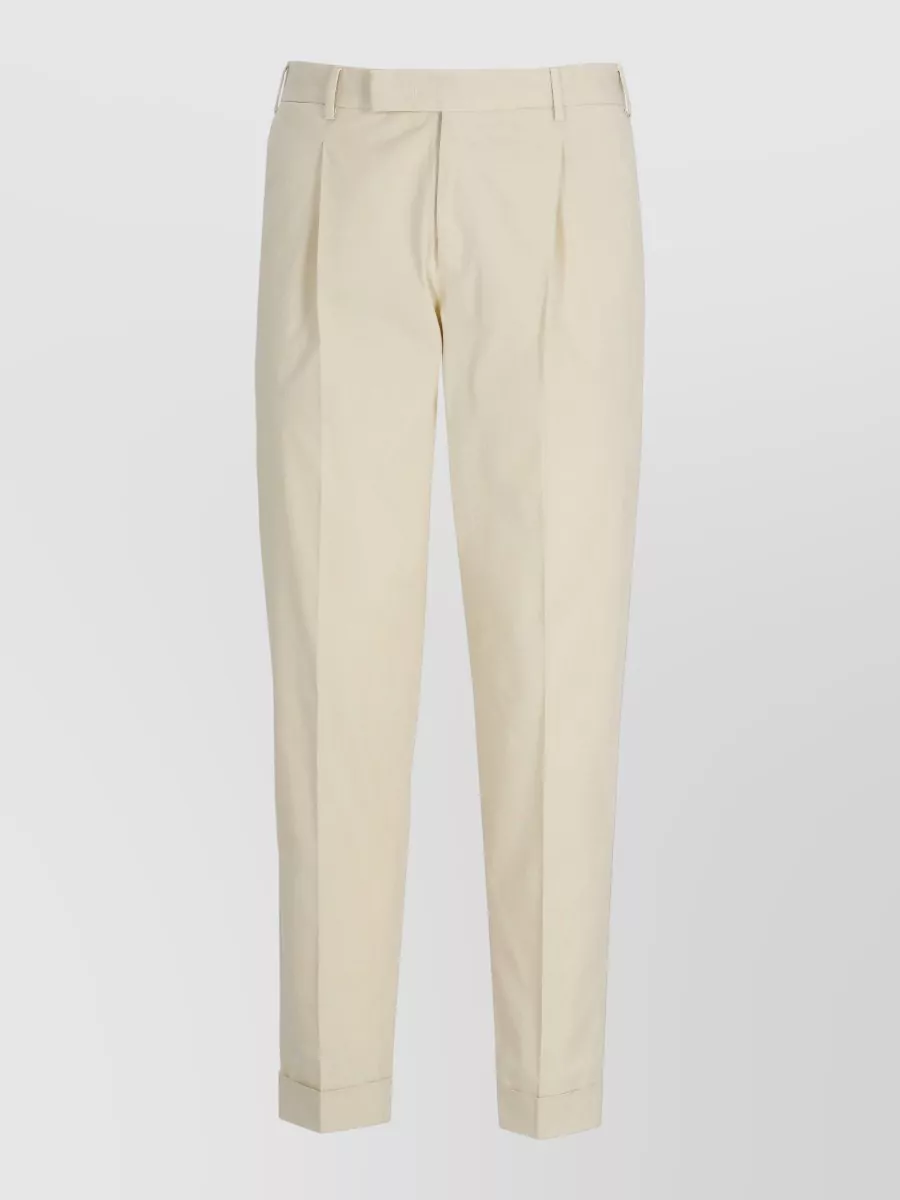 Pt Torino straight-leg cotton trousers