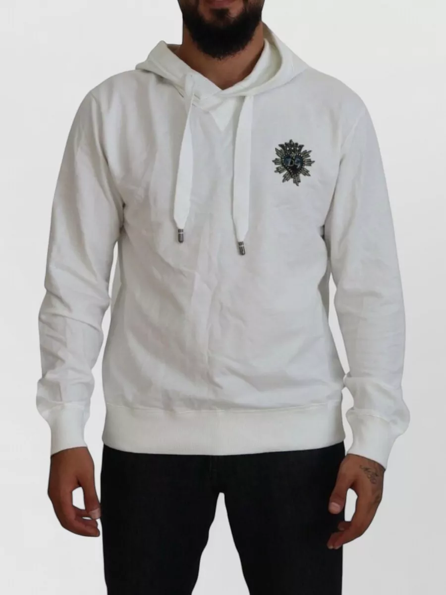 Dolce&Gabbana Cotton hooded logo sweatshirt
