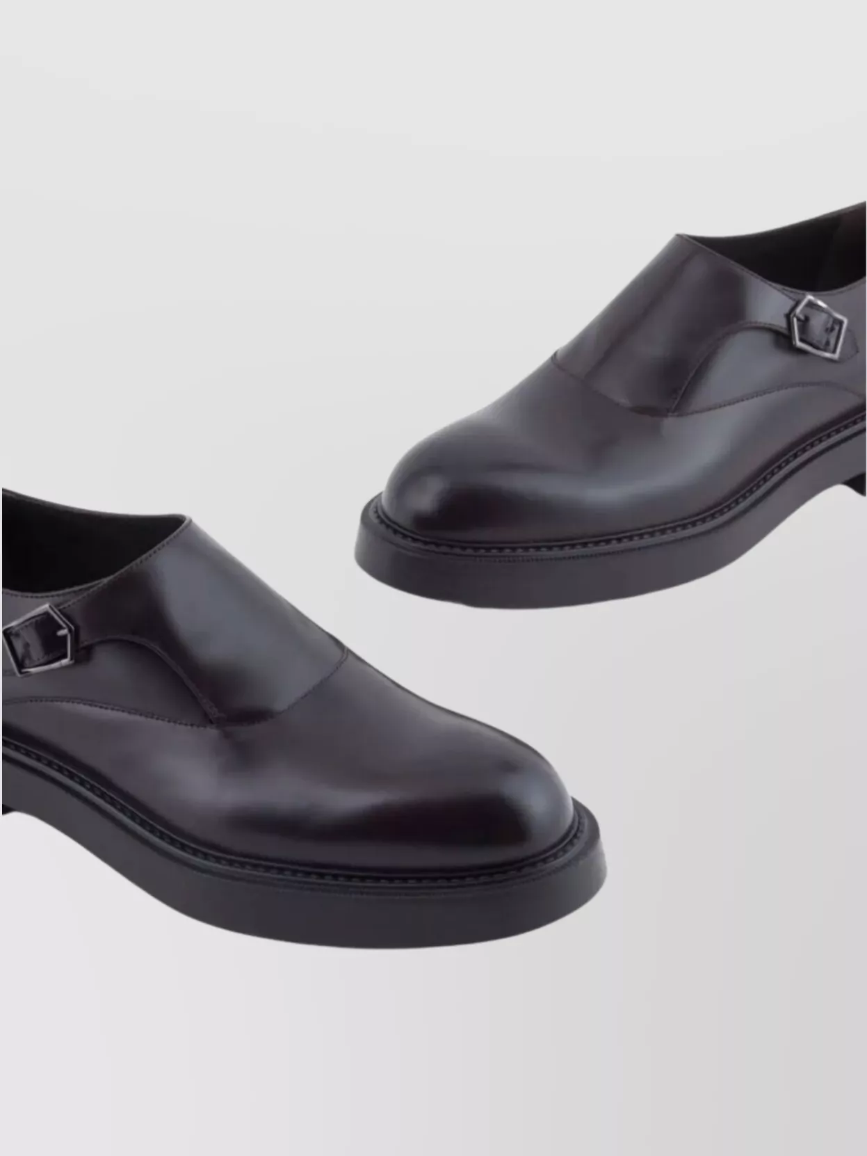 Emporio Armani Lace-Up Shoes With Buckle And Block Heel