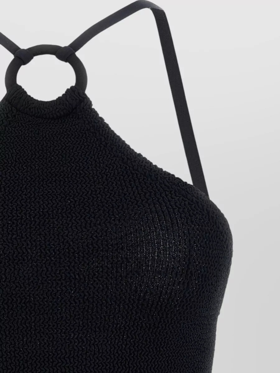 Hunza G Crinkle Halterneck Swimsuit