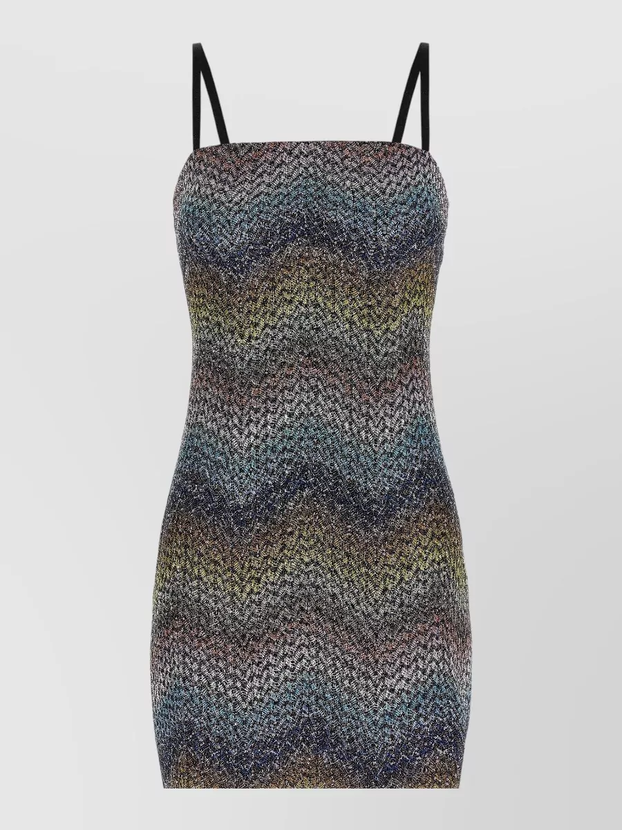 Missoni Metallic knit off-the-shoulder mini dress