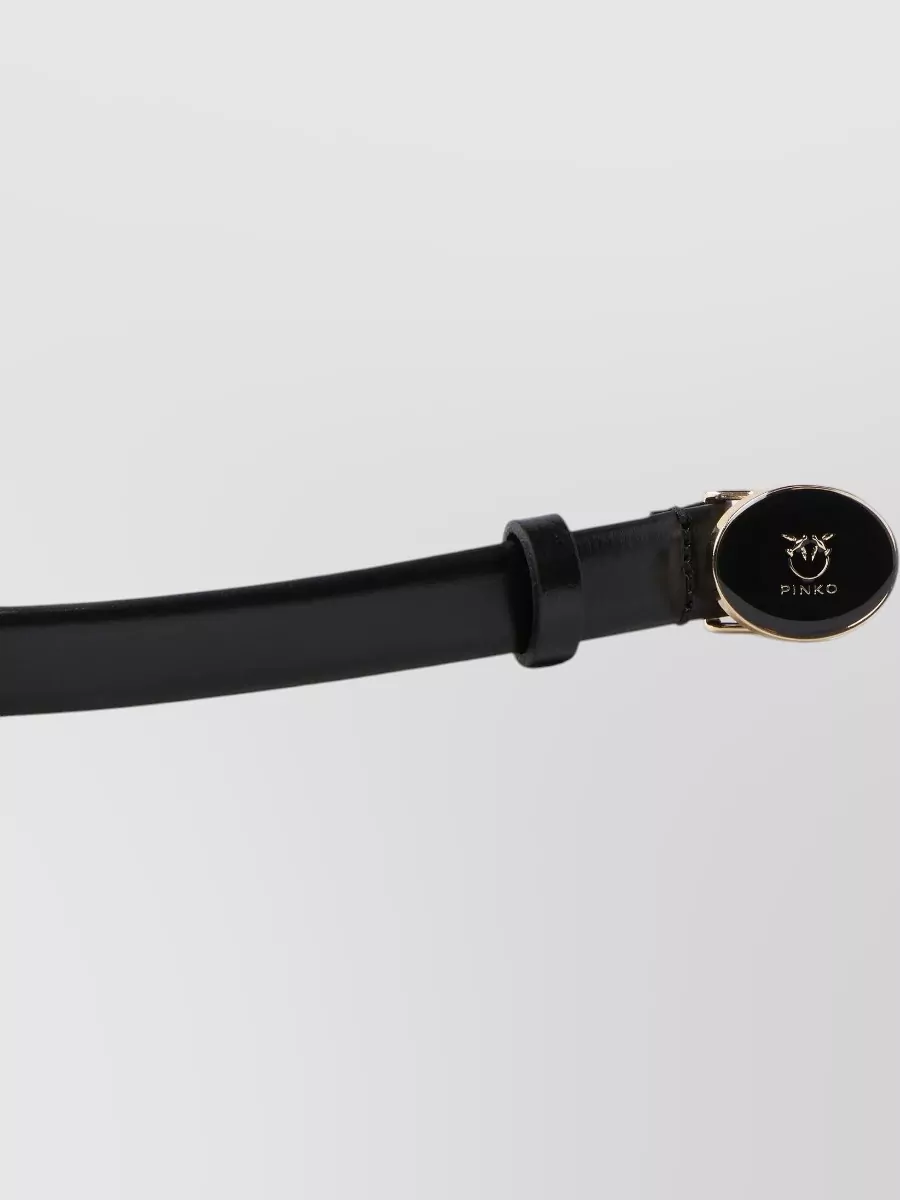 Pinko Round Enamel Belt Adjustable Length