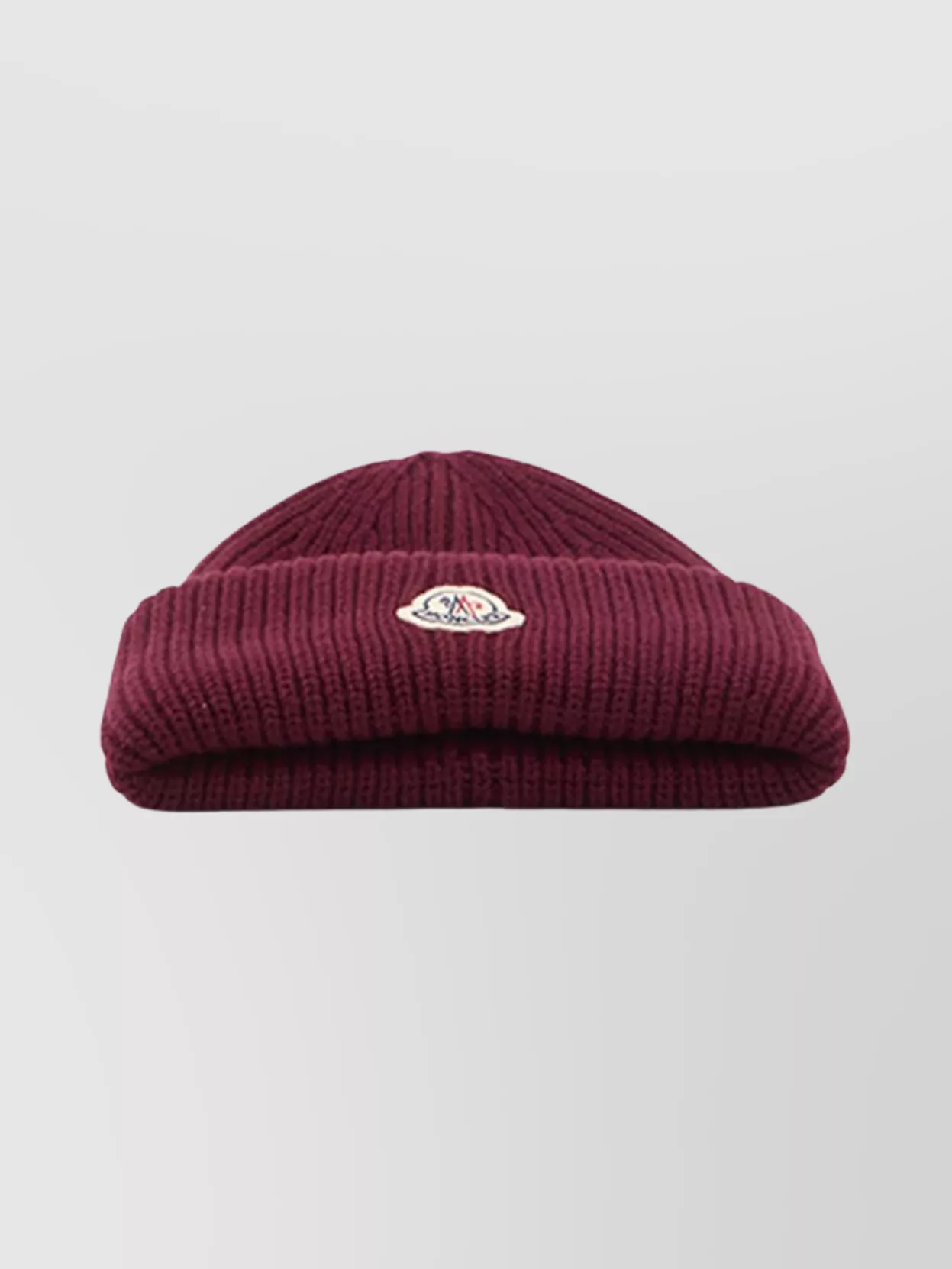 Moncler Cashmere And Wool Knit Beanie In Burgundy
