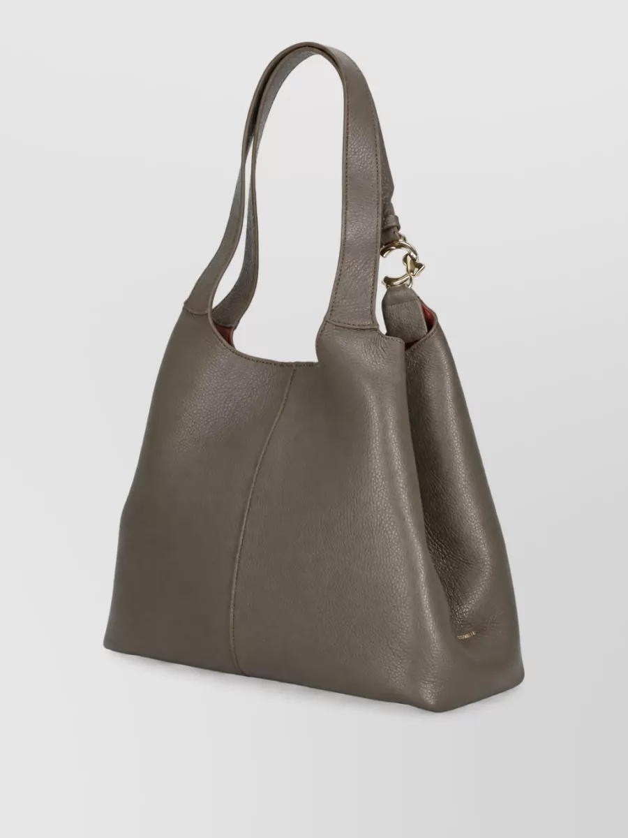 Coccinelle Leather Shoulder Tote Bag