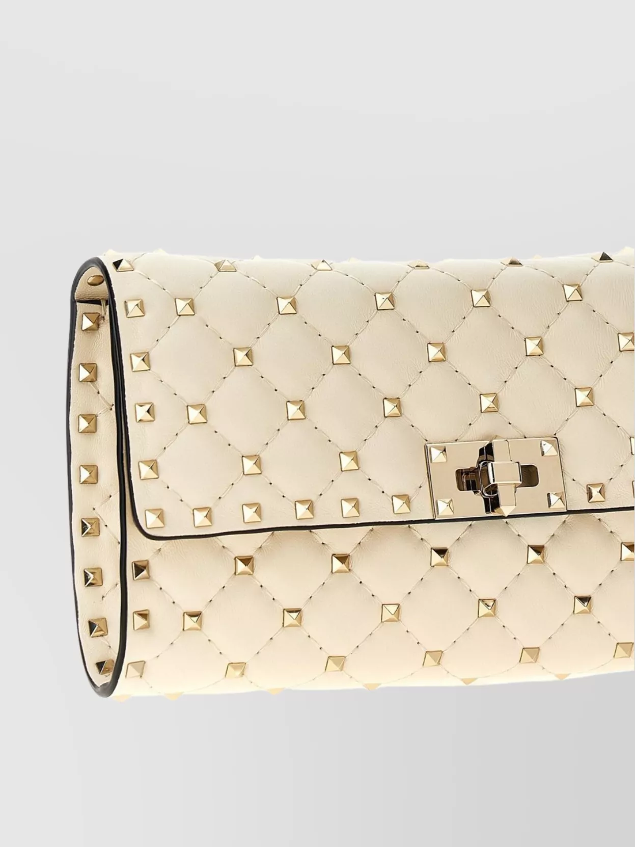 Valentino Spike Rockstud Quilted Shoulder Bag With Chain