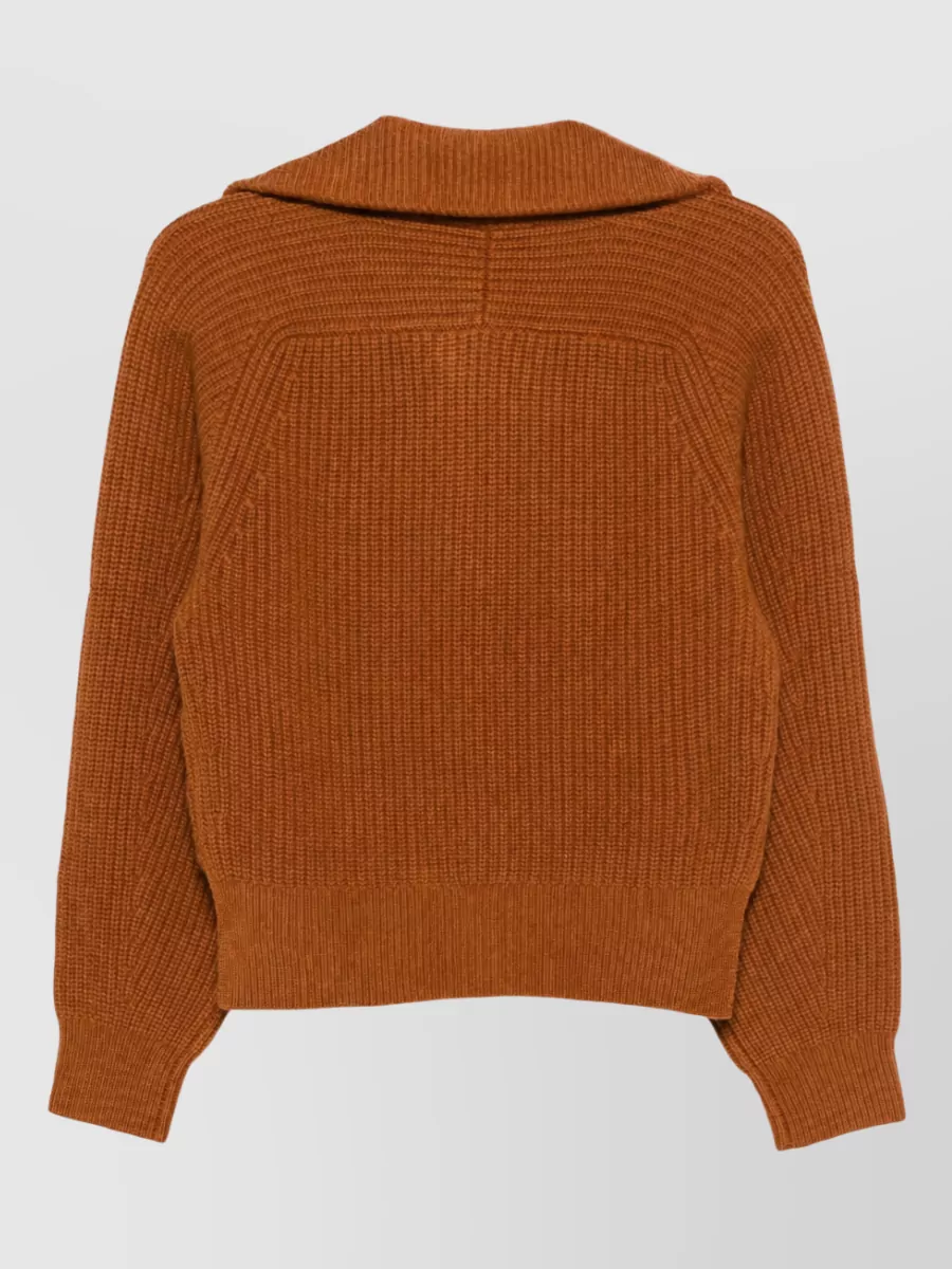 Isabel Marant Ribbed Cashmere-Blend Cardigan
