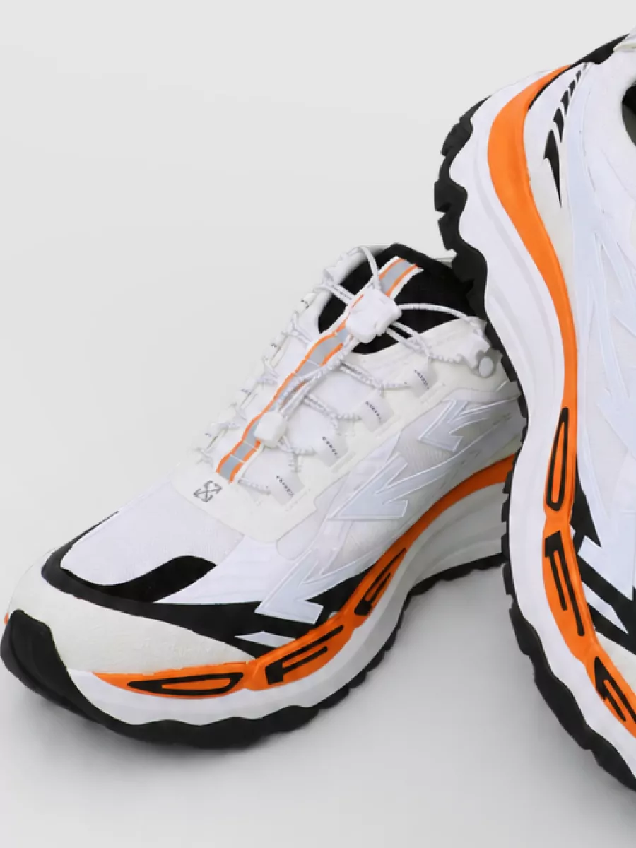 Off-White mesh low-top sneakers