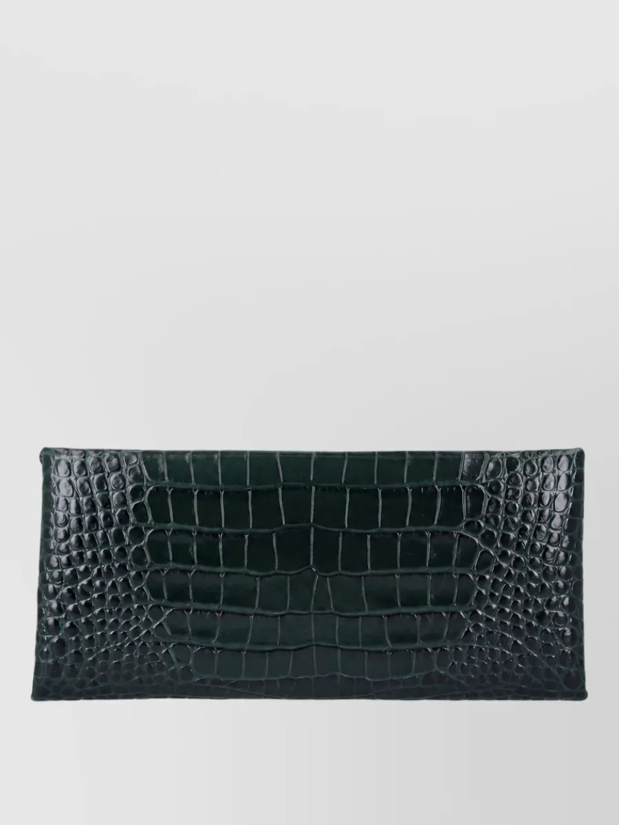 Tom Ford Na Croc-Effect Leather Clutch Bag
