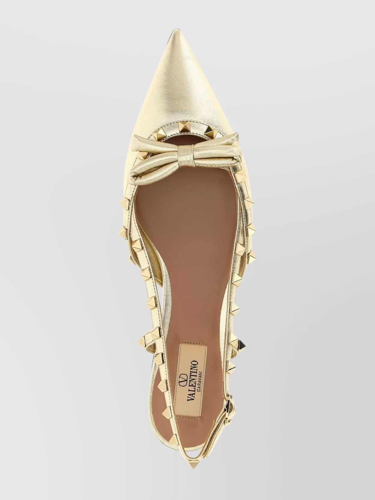 Valentino Garavani Rockstud Slingback Sandals Bow Detail