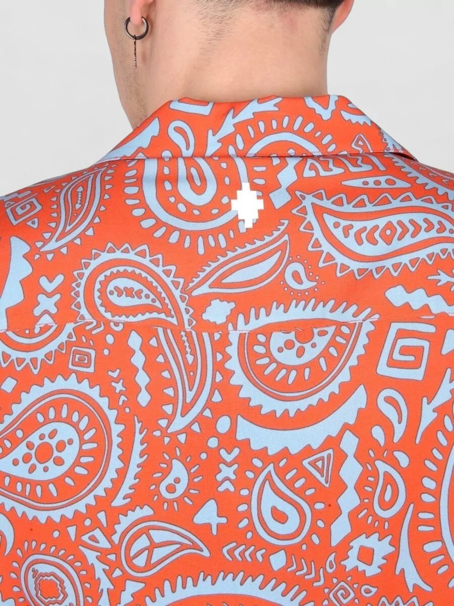 Marcelo Burlon County Of Milan Paisley Print Short-Sleeve Shirt