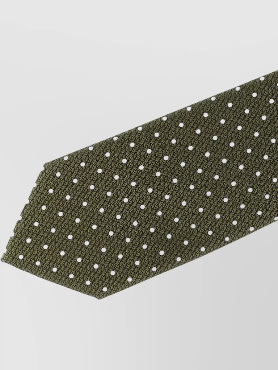 Tom Ford Slim Polka Dot Tie Textured Fabric