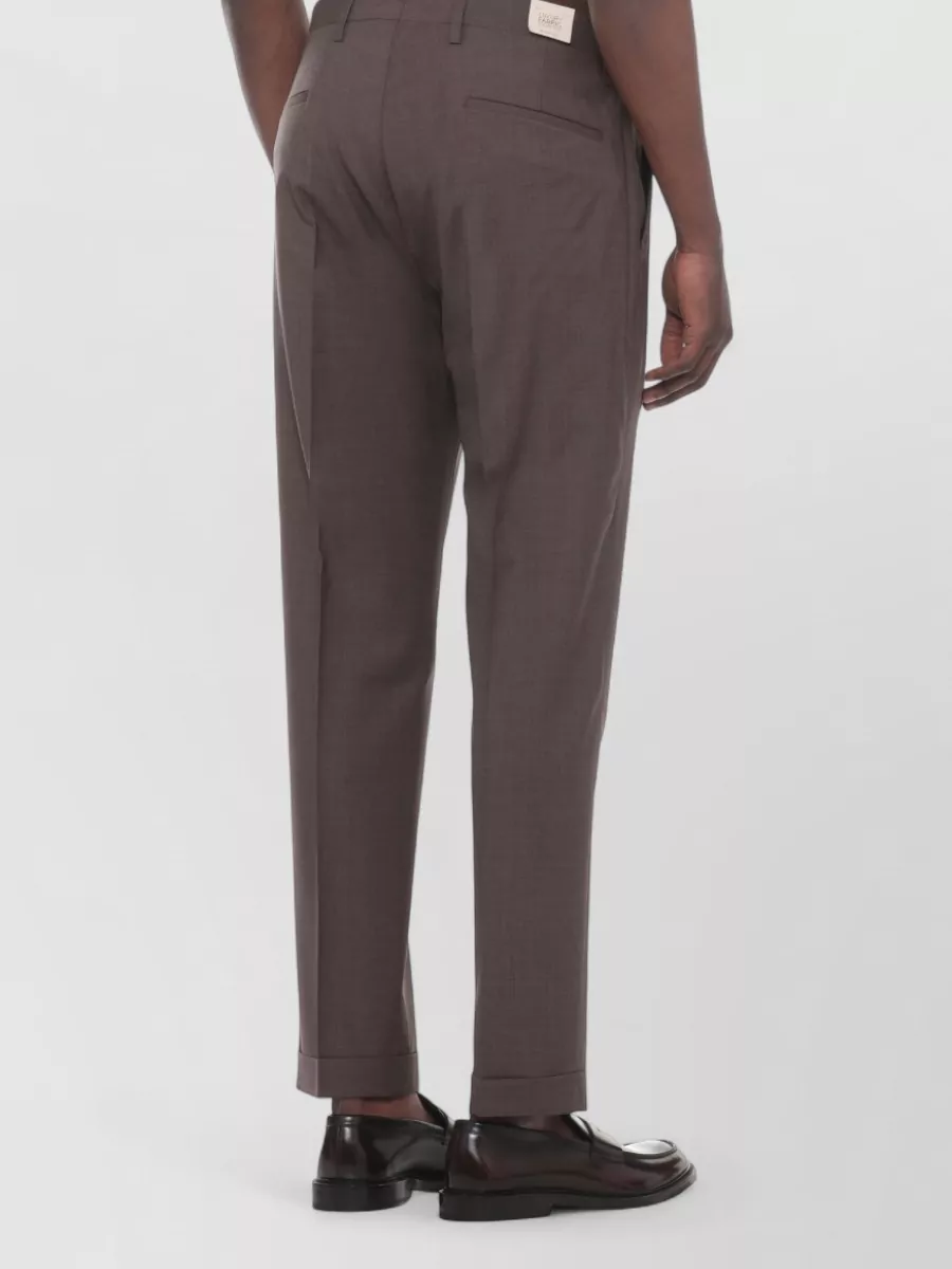 Briglia 1949 Virgin Wool Straight-Leg Tailored Trousers