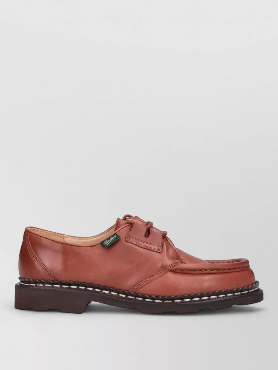 Paraboot Leather Lace-Up Loafers