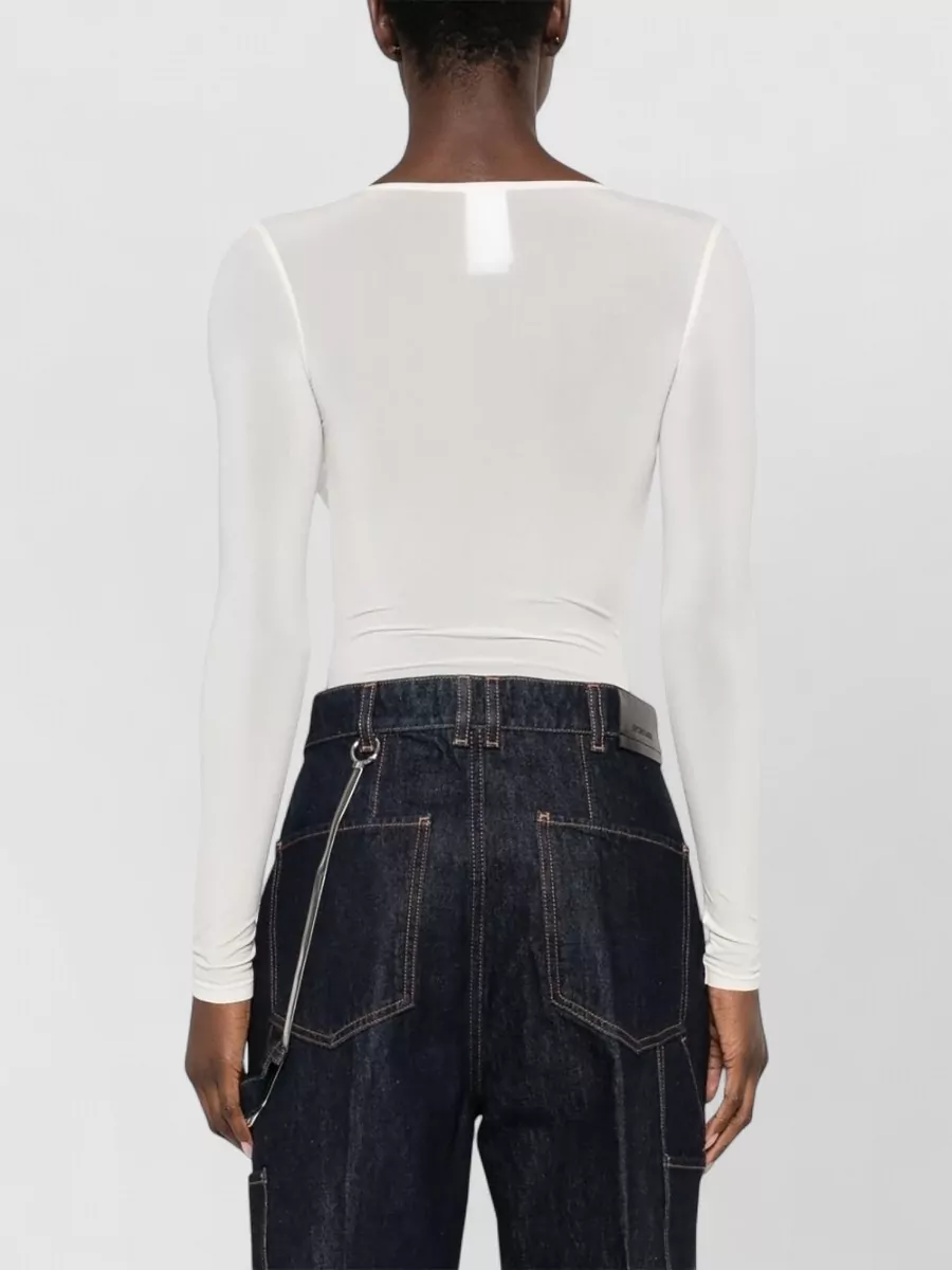 Wolford Buenos Aires Scoop Neck Long Sleeve Bodysuit