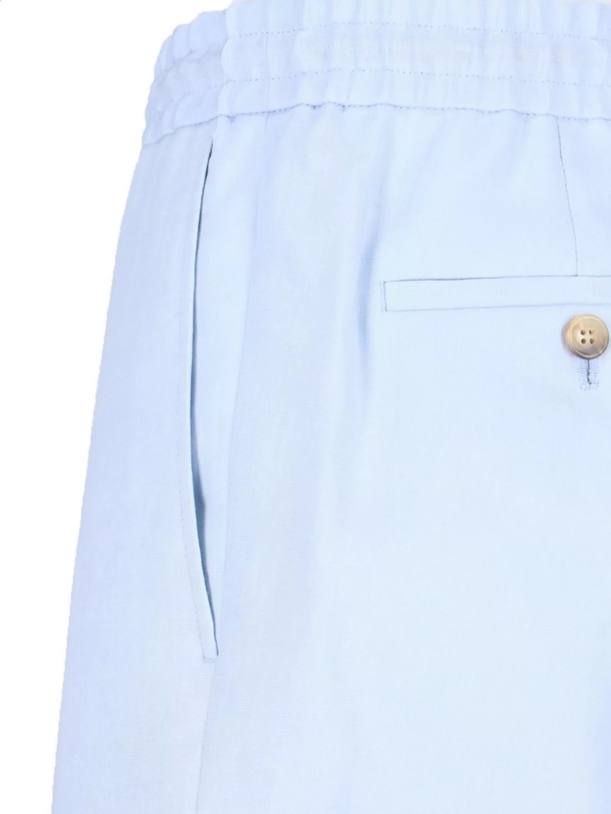 Shop Paul Smith Straight Leg Trousers Elastic Waistband