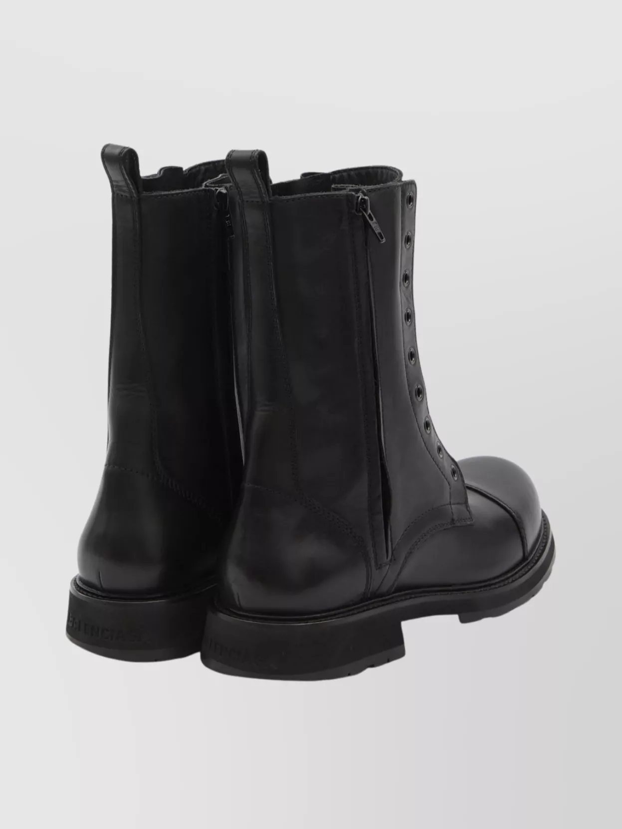 Balenciaga Lace-Up Truck Boots Rubber Sole
