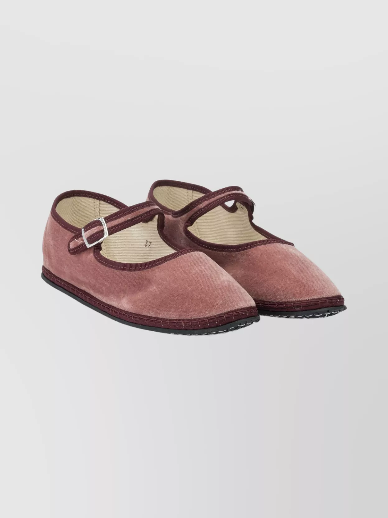 Vibi Venezia Velvet Ballerina Shoes Contrast Trim In Animal Print