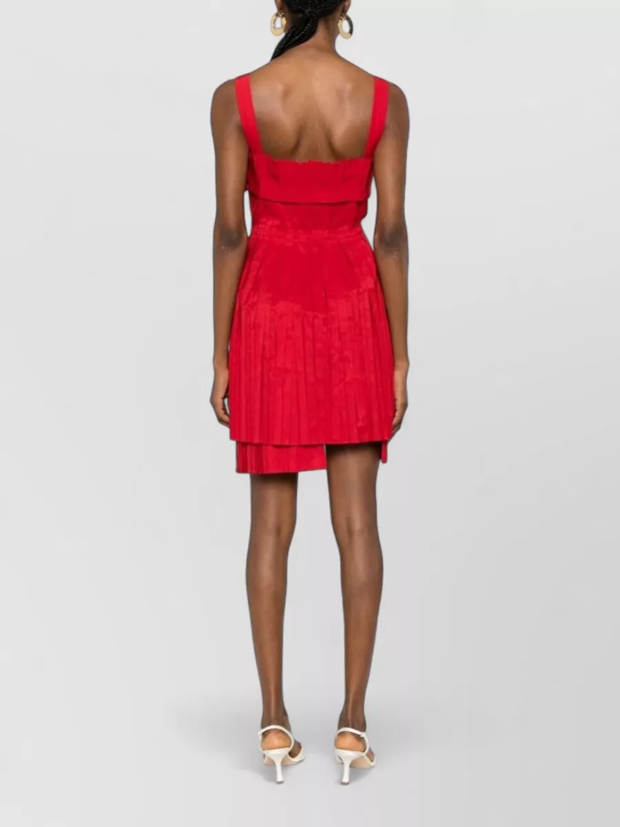 Fendi Pleated Bustier Mini Dress
