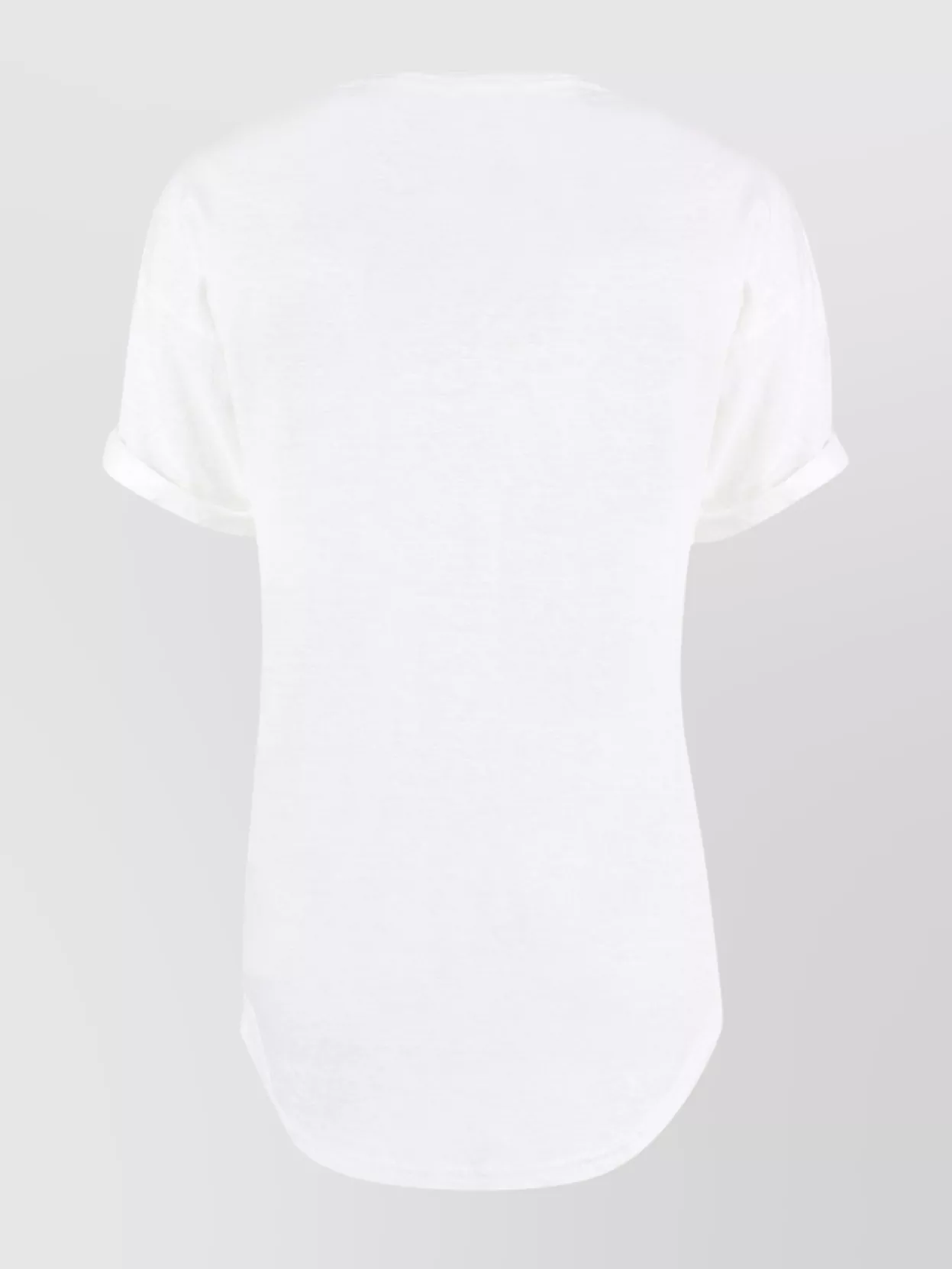 Isabel Marant Etoile Linen T-Shirt With Koldi Logo Print