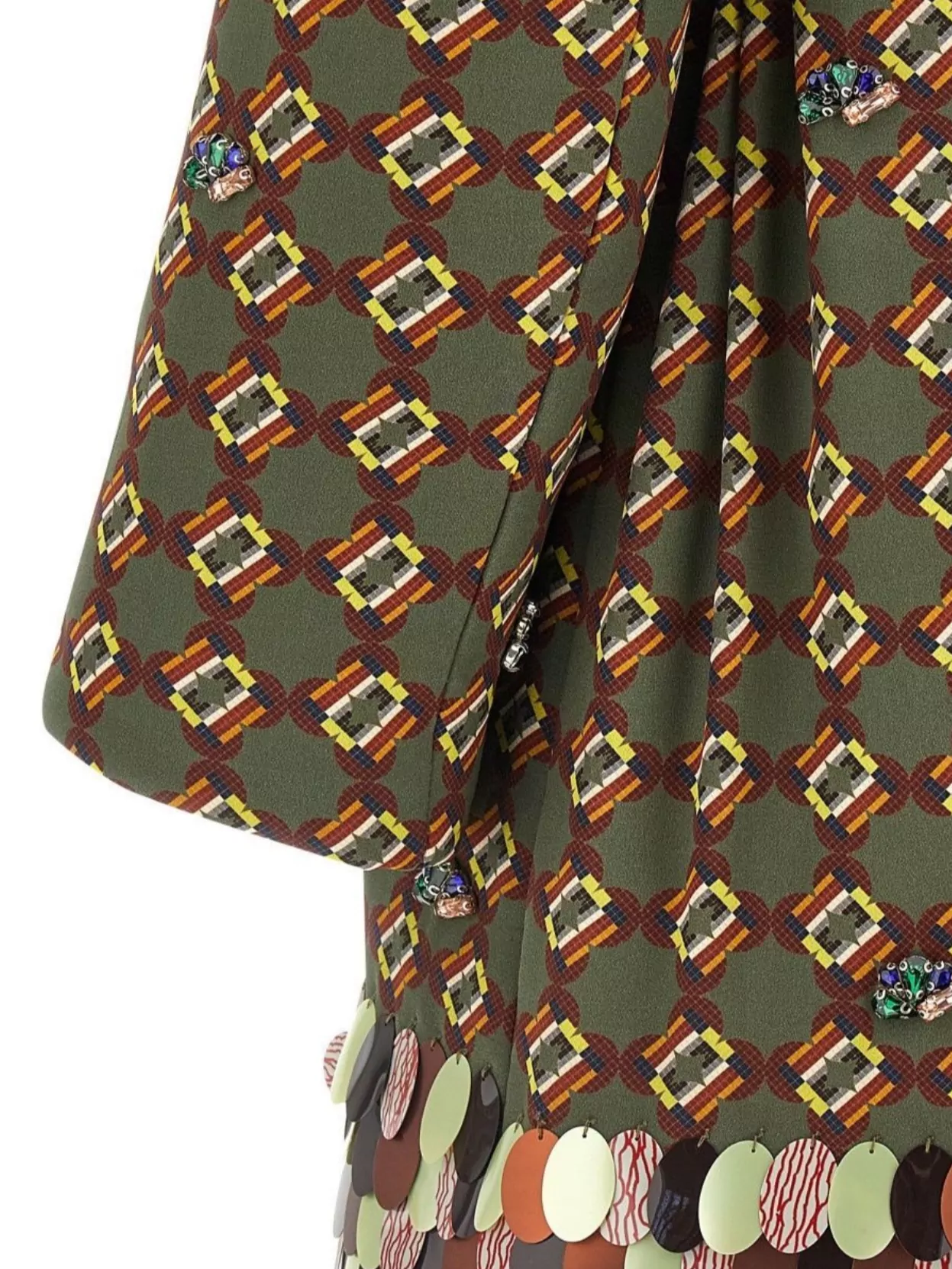 Dries Van Noten Belted Waist Coat Notched Lapels In Green