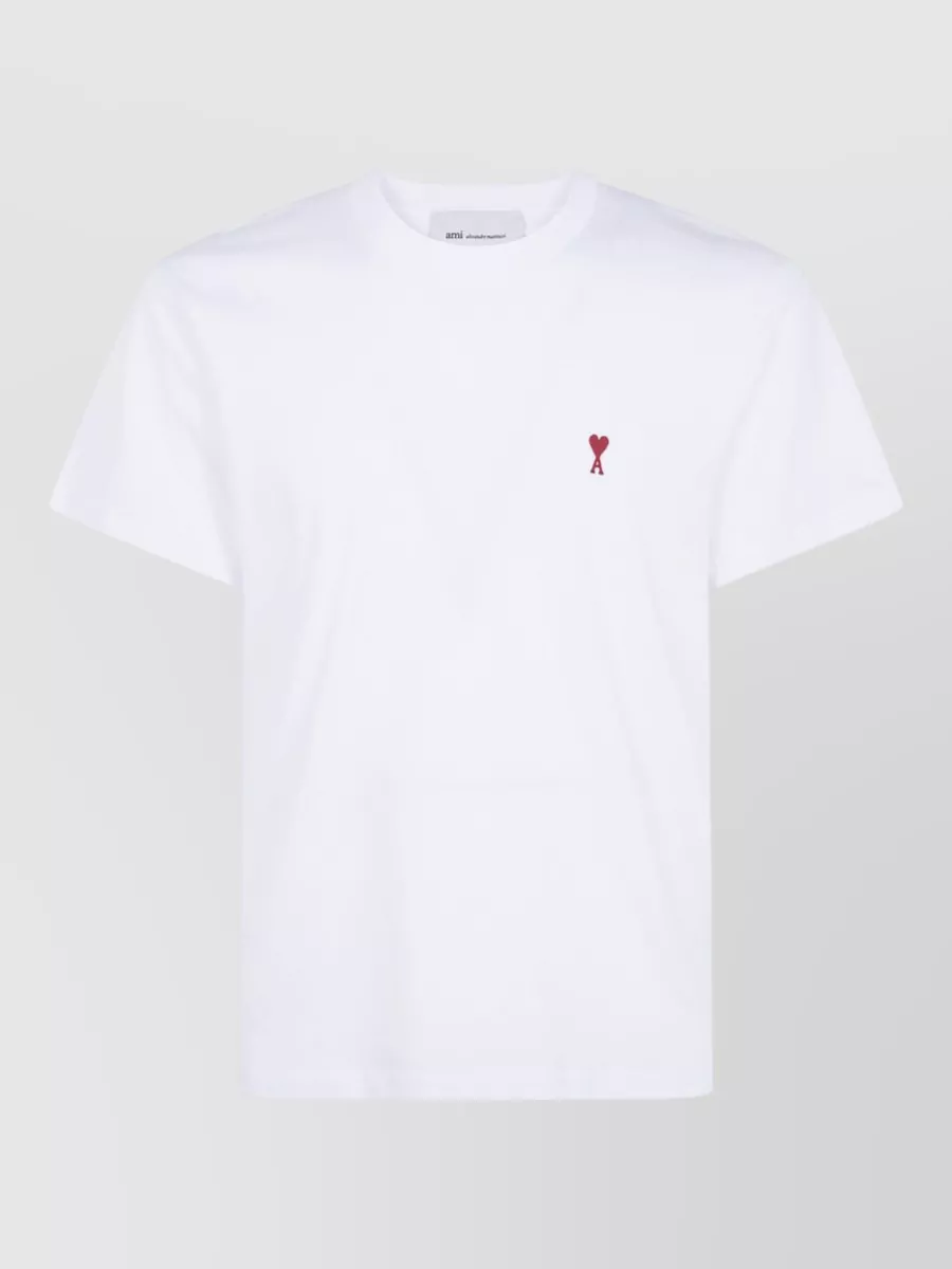 Ami Paris cotton logo print t-shirt
