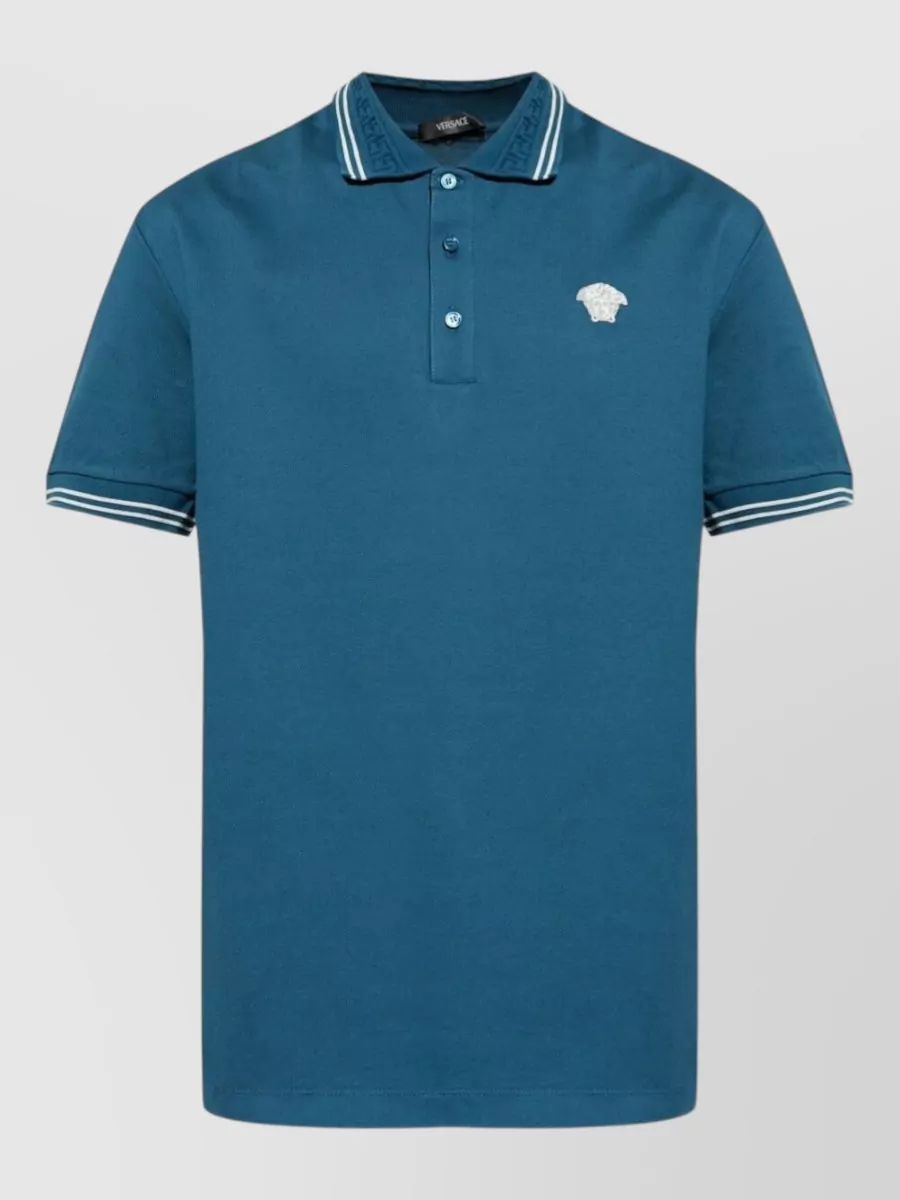 Versace cotton regular-fit polo shirt