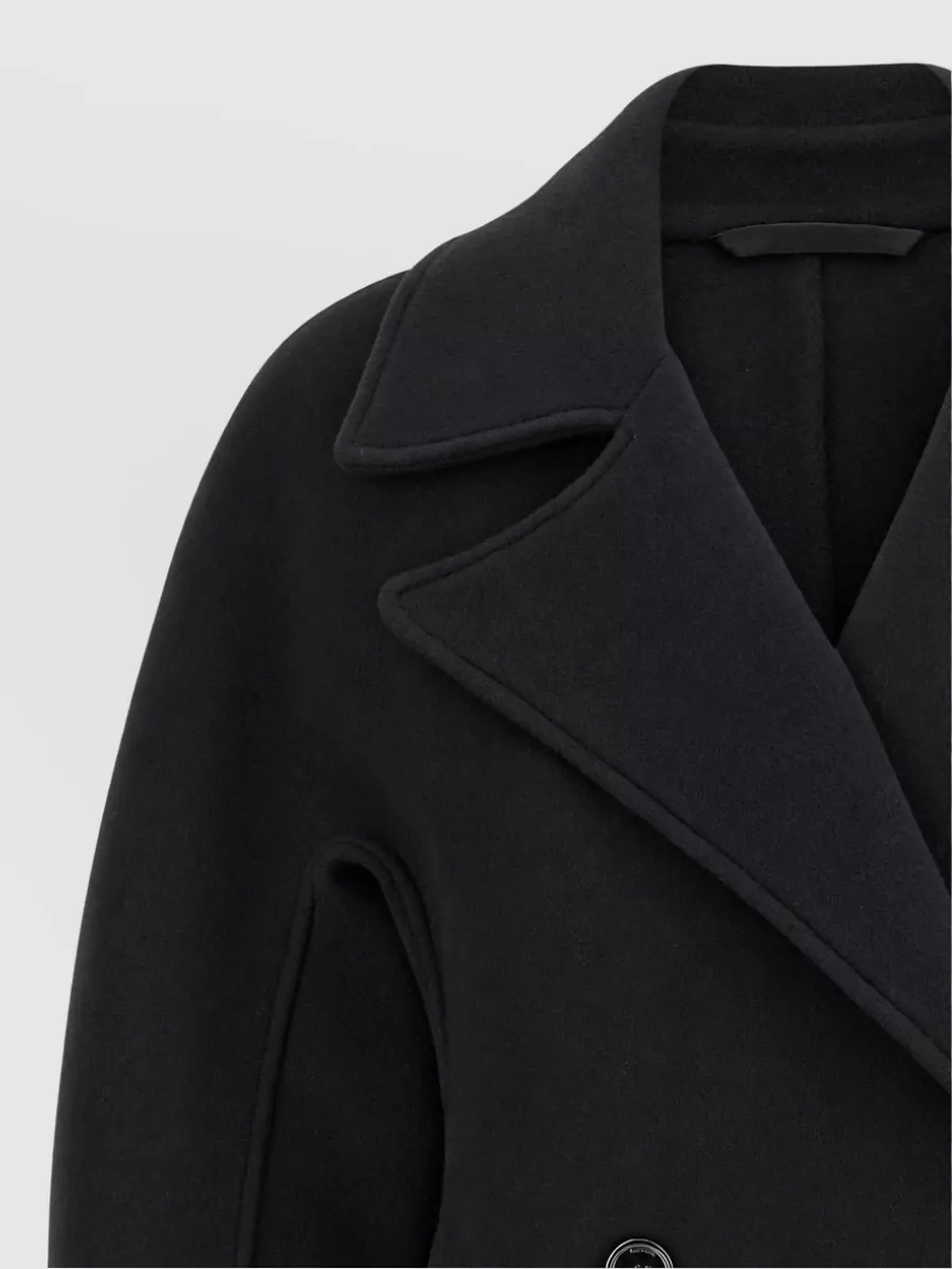 Totême Wool Cashmere Oversized Double-Breasted Peacoat