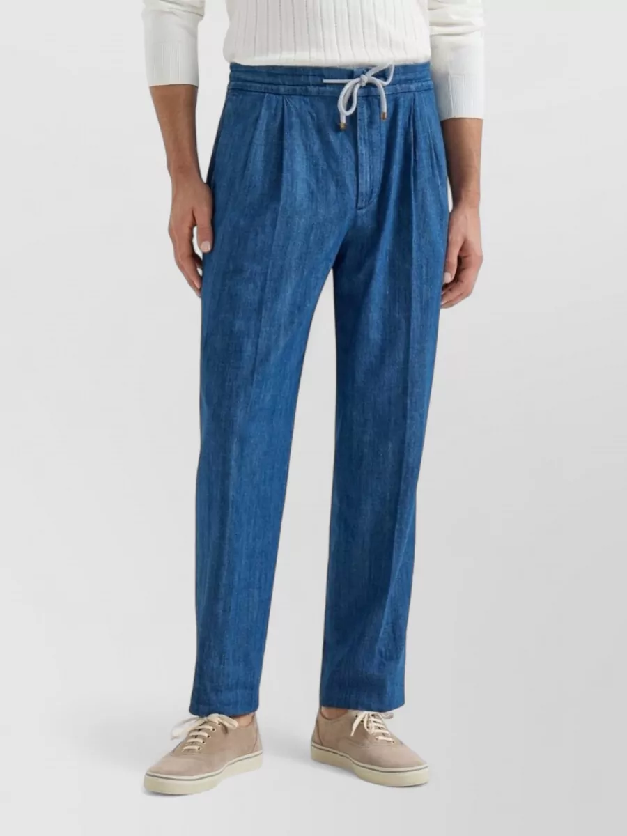 Brunello Cucinelli Ankle Length Trousers Elasticated Waistband