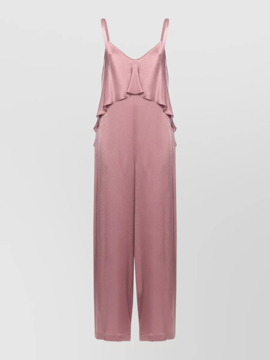 Antonelli Firenze Silk blend sleeveless jumpsuit
