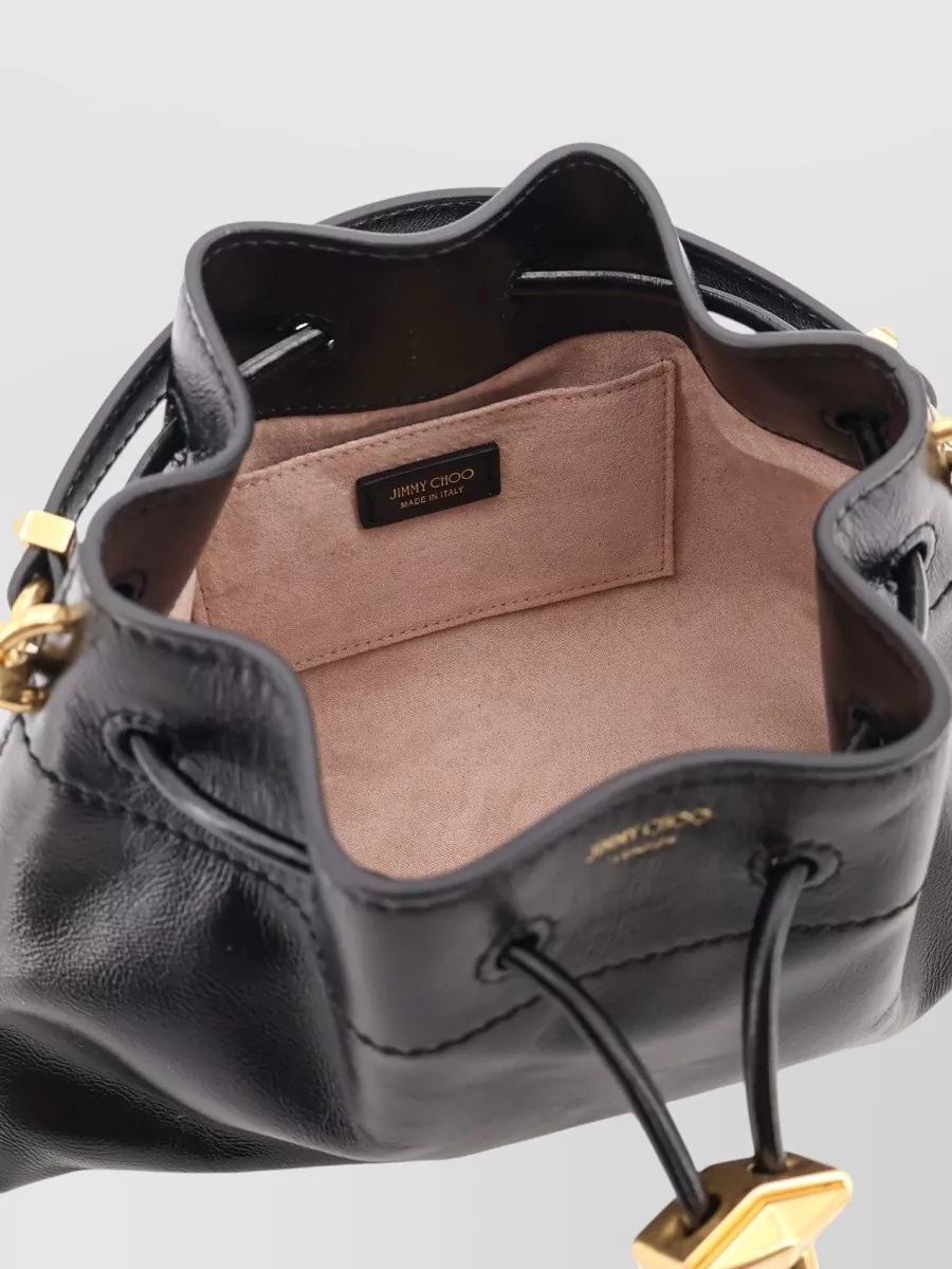 Jimmy Choo Cinch Small Leather Bucket Bag