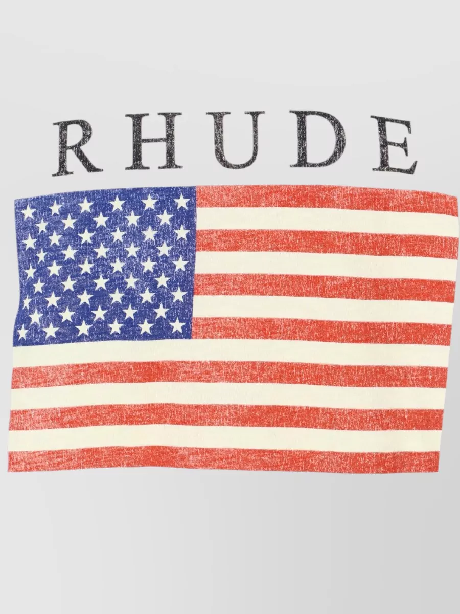 Rhude Graphic Print Crew Neck Short Sleeve T-Shirt