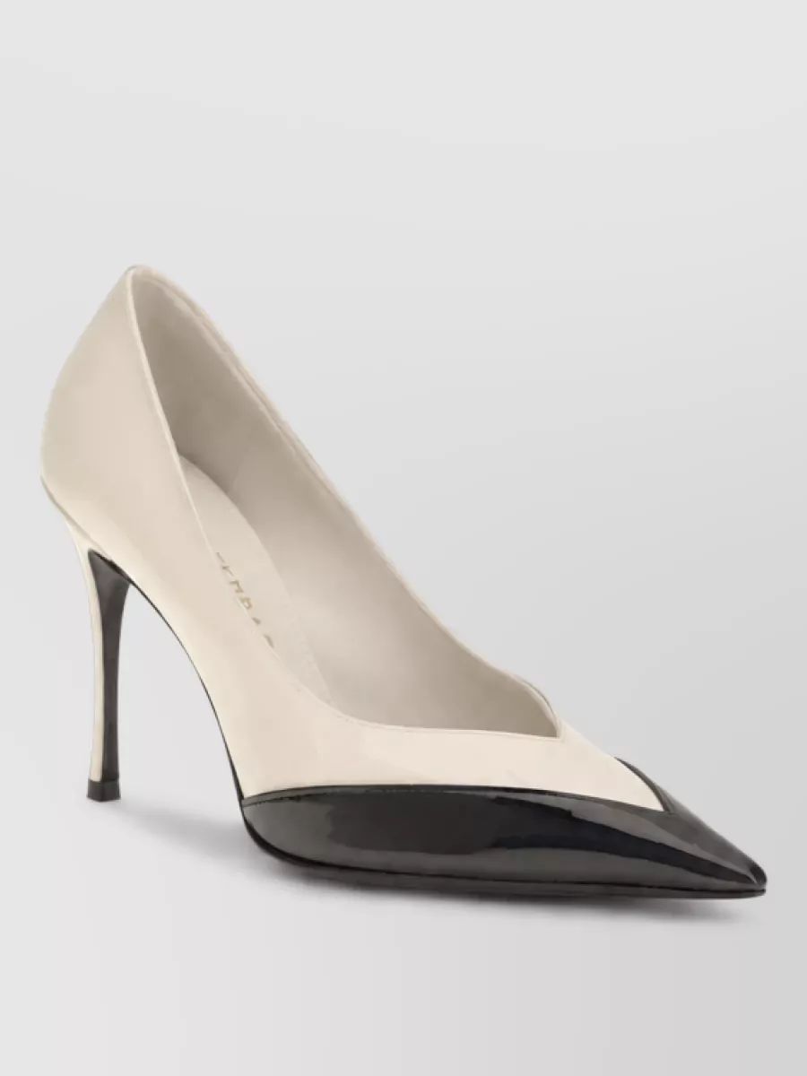 Ferragamo leather high-heel pumps