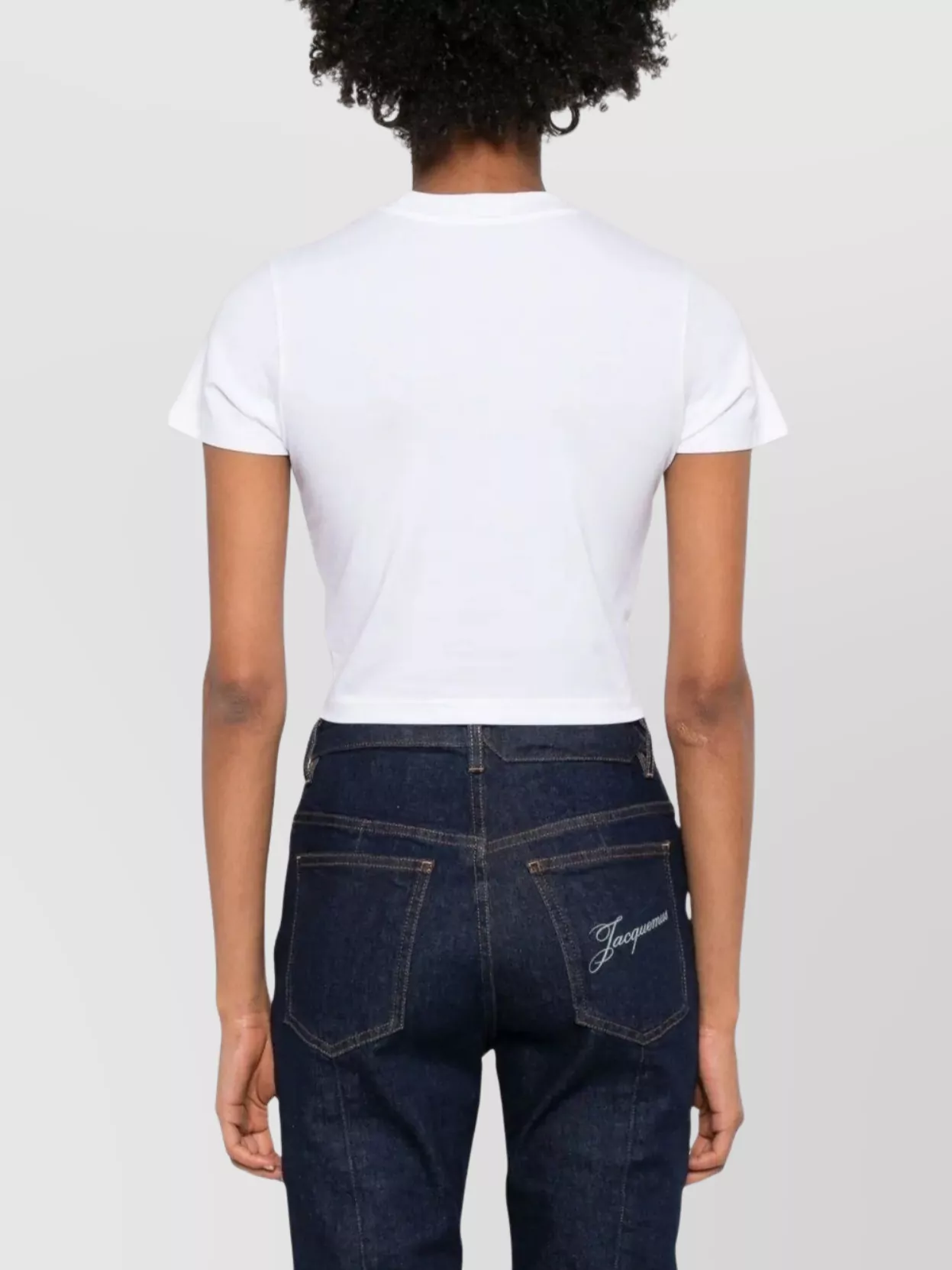 Casablanca Graphic Print Cropped Baby T-Shirt