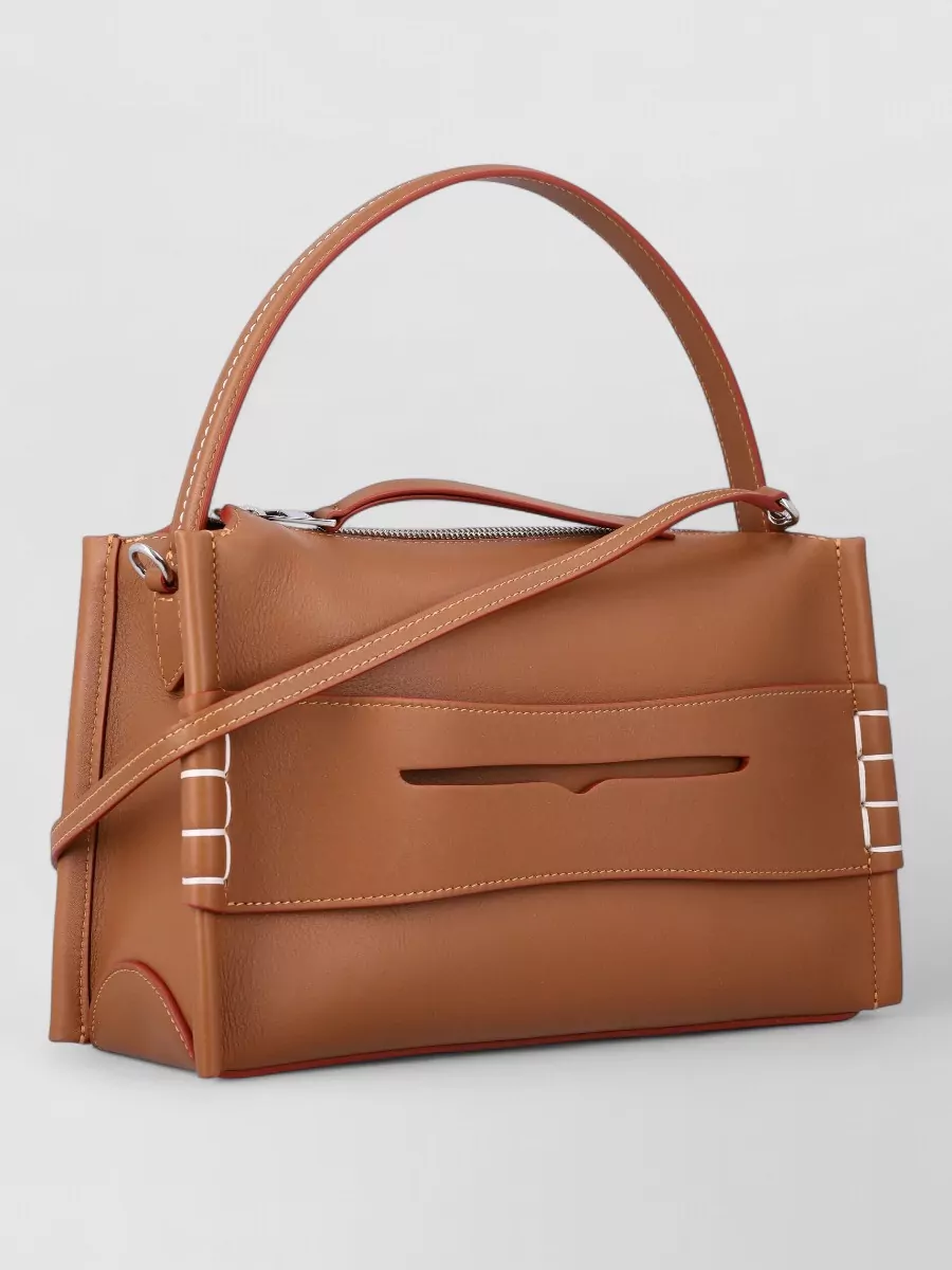 Jw Anderson Loafer Bag Full-Grain Calf Leather Shoulder Bag