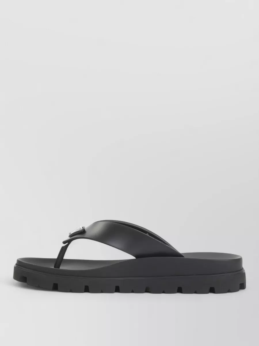Prada Rubber Thong Sandals