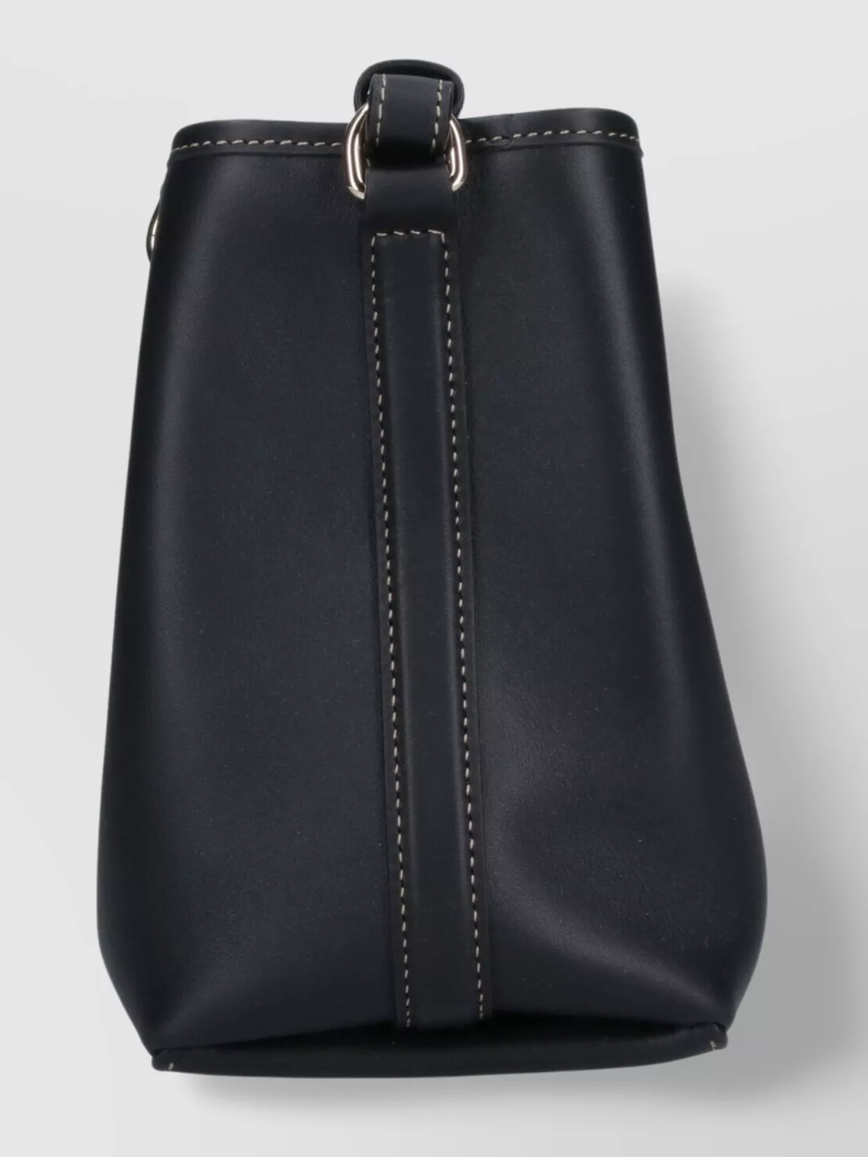 Gucci Borsa A Secchiello Gg Emblem In Pelle Nera Donna