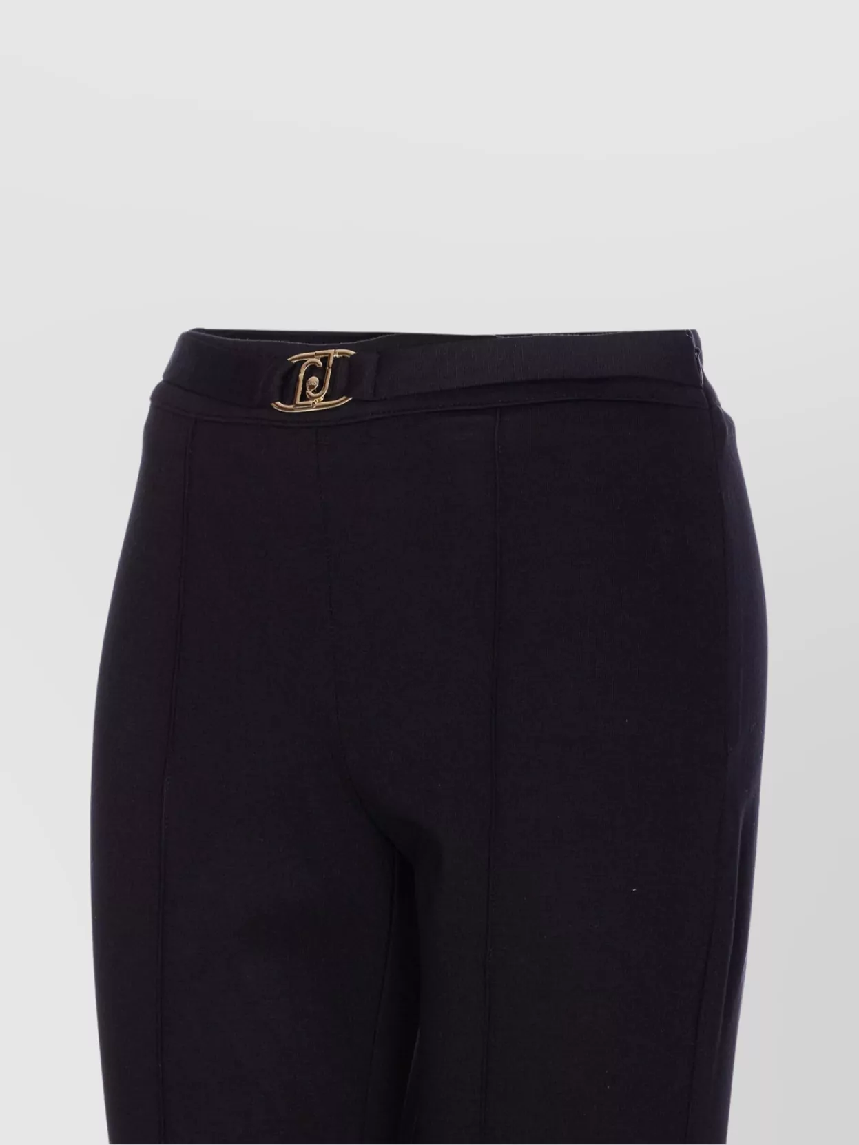Liu Jo Logo Belt Flared Leg Trousers