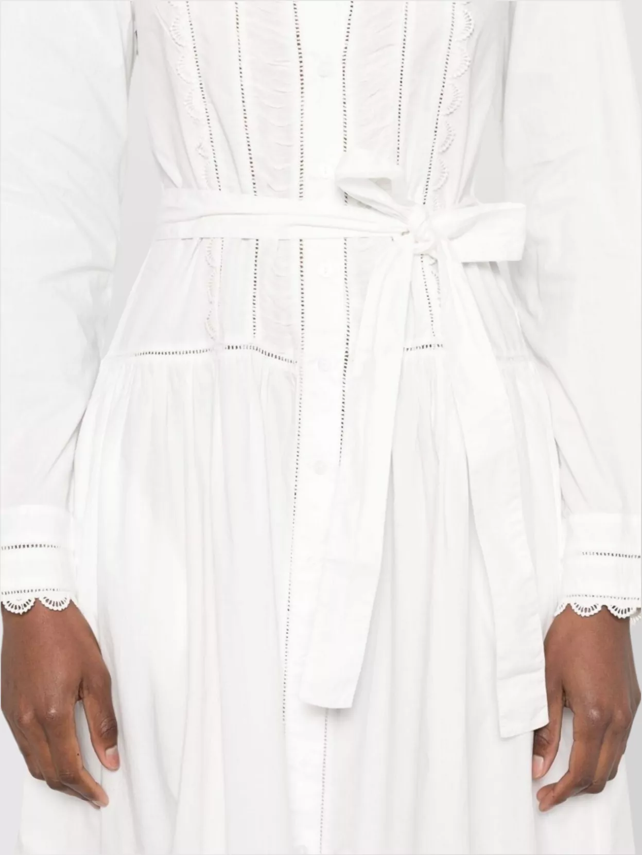 Ulla Johnson Ariane Dress With Belted Waist And Front Slit
