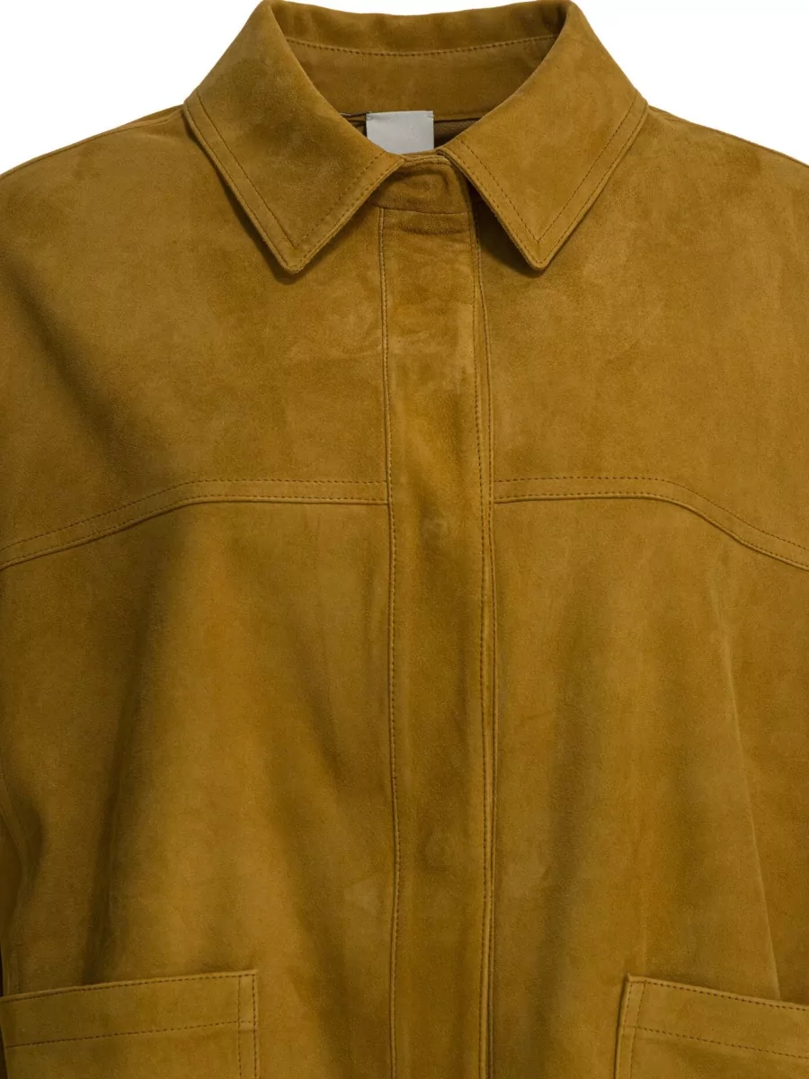 Furling By Giani Suede Single Breasted Coat