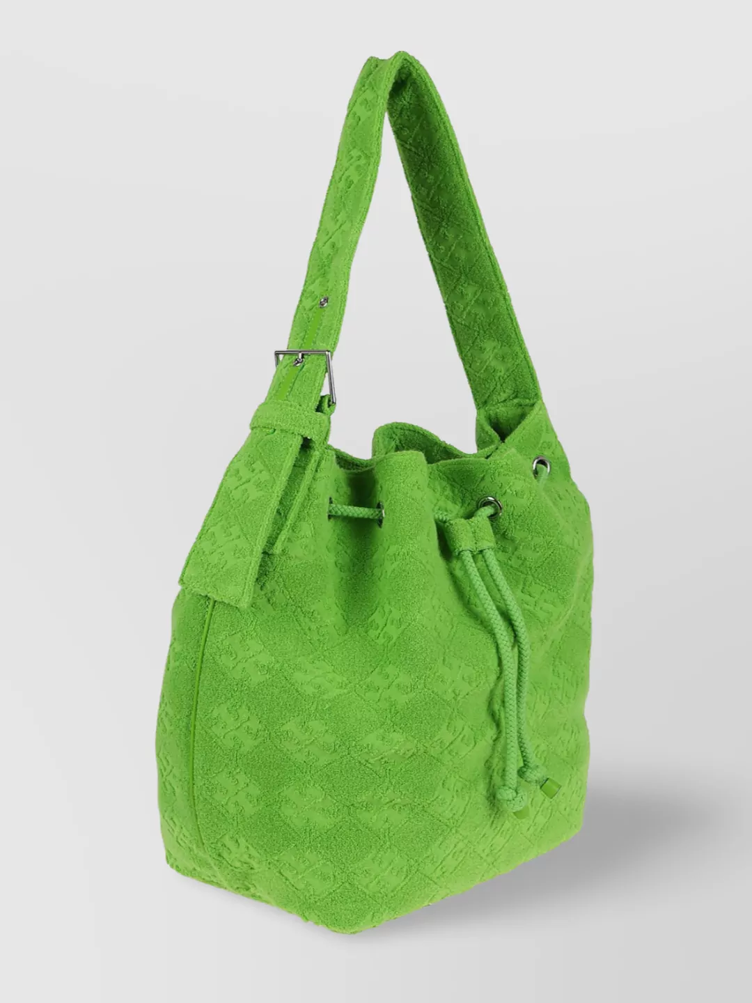Tory Burch Monogram Terry Oversized Bucket Bag
