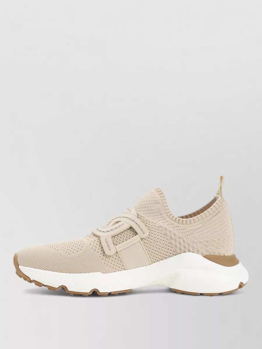 Tod's Knit Sneakers Pull Tab Rubber Sole