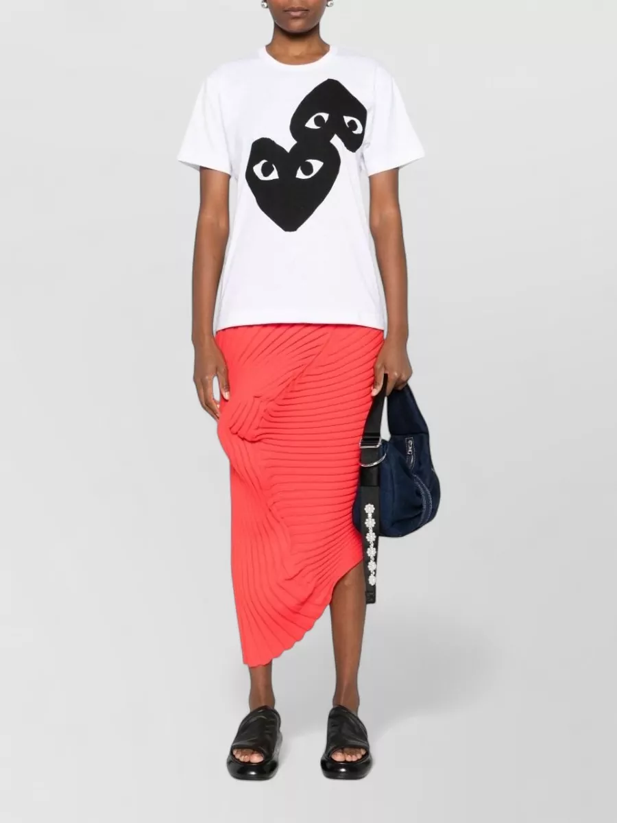 Comme Des Garçons Crew Neck Cotton Graphic Print T-Shirt