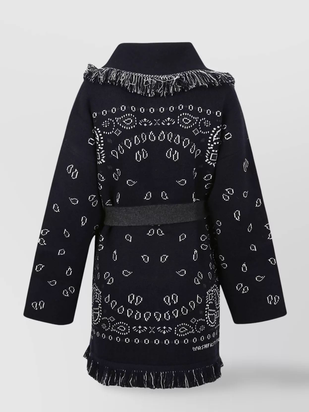 Alanui Cashmere Card Coat Bandana Print